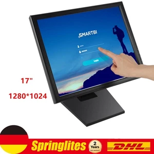 17" LCD Touchscreen Monitor Kiosk Kassensystem PC Kassenmonitor USB Restaurant - Bild 1 von 12