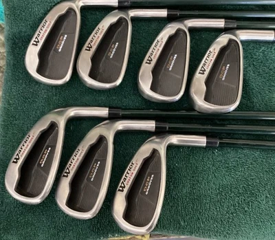 Juego de hierros ranurados WARRIOR RH CUSTOM GOLF DCP 3-5-6-7-8-9-W (nº 4) todo original Foto 1 de 4