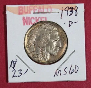 1938-D BUFFALO NICKEL  *UNCIRCULATED* - Picture 1 of 2