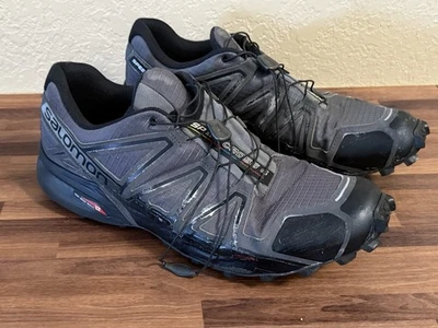 Salomon Speedcross 4 Carreras Senderismo Terreno Cerradura Zapatos Tenis 13.5 Hombres Foto 1 de 4