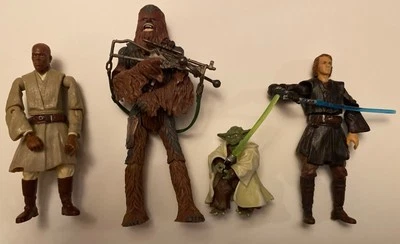 Lote de figuras sueltas Hasbro Star Wars 2004 ×4 Foto 1 de 2
