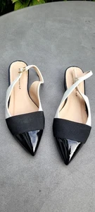 Sling-Ballerinas flach,echtes Leder, Lackspitze - Bild 1 von 7