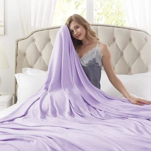DANGTOP Cooling Blankets, 100% Rayon Derived from Bamboo, Absorbs Body Heat t... - Picture 1 of 5