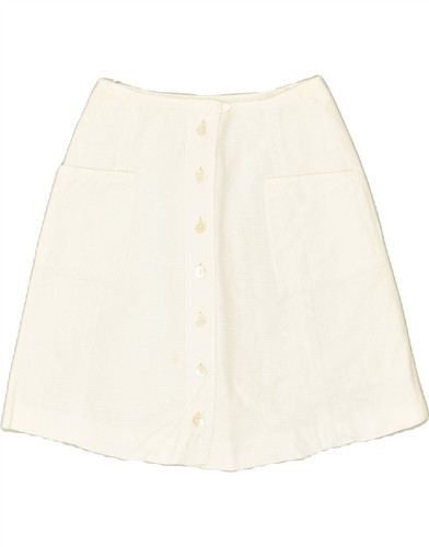 OFF WHITE Gonna donna VINTAGE A LINE W25 XS bianco sporco AV26