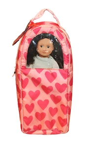 NEU MIT ETIKETT OUR GENERATION GOING MY WAY PUPPENTRAGE / RUCKSACK, HERZMUSTER - Bild 1 von 5