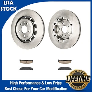 Front Brake Rotors Pad for Ford Explorer 2013-2015 Lincoln MKT 2013-2019 Pair - Picture 1 of 23