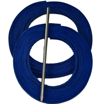 TOFL Baseball & Softball Glove Lacing Kit, 2 Blue Leather Laces,1 Lacing Needle