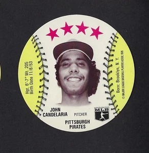 Discos MSA Isaly's Sweet William 1976 John Candelaria Pittsburgh Pirates como nuevos - Imagen 1 de 2