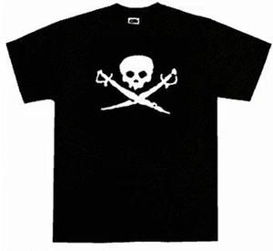 Kids Youth Classic Skull & Sword Pirate Graphic T Shirt Size XS-L Color Variety  - Picture 1 of 1