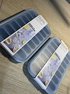 2: Silikon Wasserflasche Eiswürfelform mit Deckel 14 Eiswürfelfächer, 7,5" x 5,5" NEU (U) - Bild 1 von 3