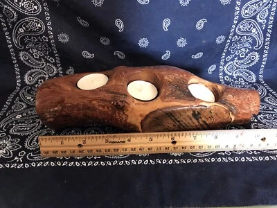 Candelabro de luz de té Bradford Pear hecho a mano Foto 1 de 4