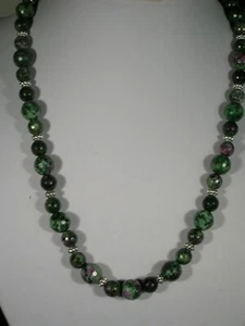 20" Ziosite Bead Necklace - Picture 1 of 2