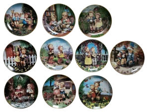 Vintage The Danbury Mint M.I. Hummel Decorative Ceramic Plate Little Companions - Picture 1 of 21