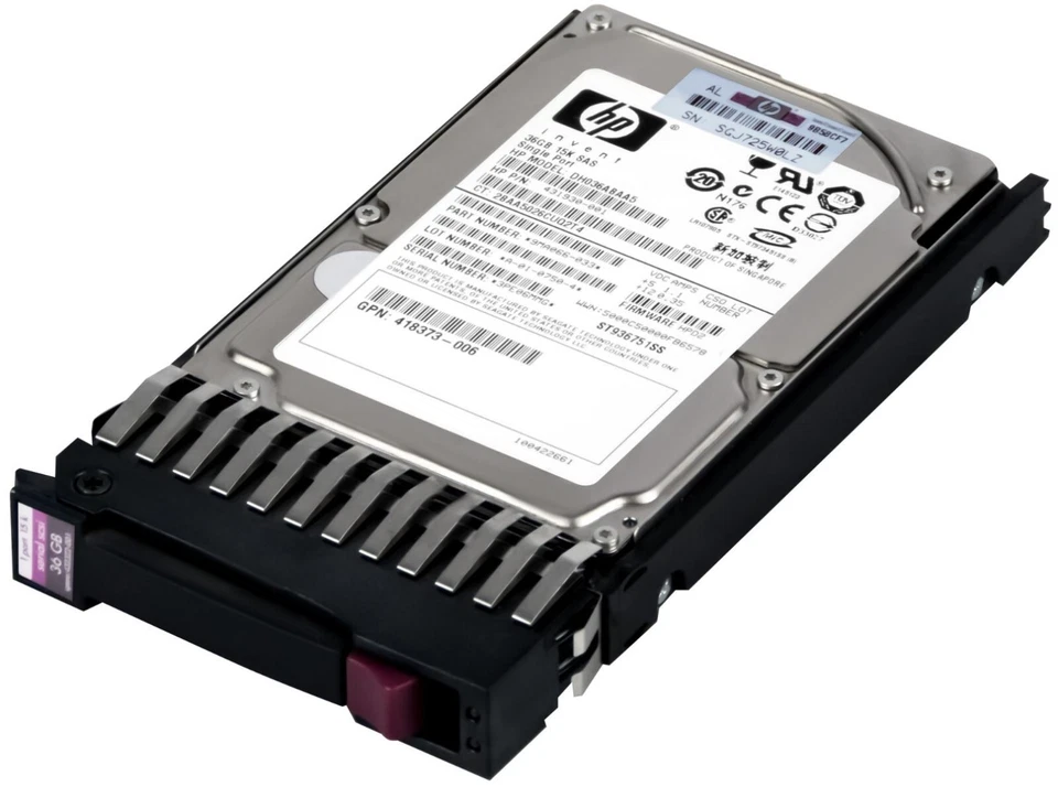 Festplatte HP DH036ABAA5 SAS 2.5" 36 GIGAS 15 Krpm