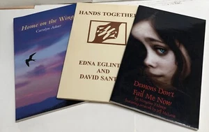 3 SIGNED Modern Poetry Books Demons d'Abney; Hands Eglinton Santer; Home Askar - Picture 1 of 11