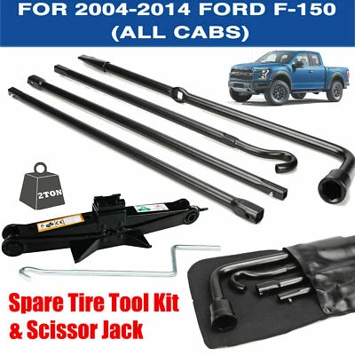 Jack Spare Tire Tool Kit for 2005 2006 2008 2010 2011 2012 2013 2014 Ford F-150 - Image 1 of 4