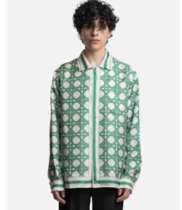 CASABLANCA Shirt 100% Silk Men’s Green Medium BNWT RRP £705