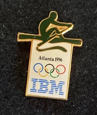 IBM ROWING ATLANTA 1996 OLYMPIC SPORT GAMES PIN - 2026 MILANO-CORTINA TRADER - Image 1 of 2