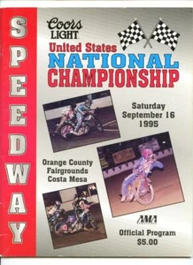CAMPIONATO NAZIONALE SPEEDWAY MOTO AMA RACING PROGRAMMA '95 ORANGE COUNTY - Foto 1 di 2
