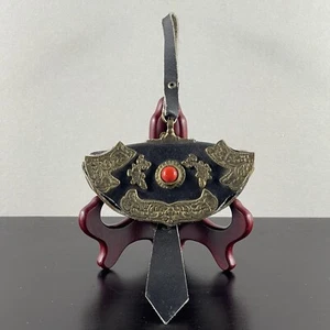 Antiguo Monedero Tibetano Fire Mecha Match Striker Cuero Pedernal Raro - Imagen 1 de 16