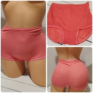 Bali Full Brief Granny Panty Silky Nylon Wide Gusset 11/4XL PINK Magic 2633 - Picture 1 of 5