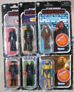 Star Wars Obi-Wan Kenobi 6 Figuren Retro Sammlung Set DARTH VADER NED-B REVA - Bild 1 von 13