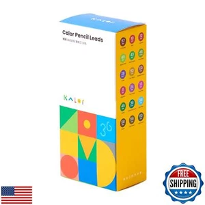 Kaco KALOR Mechanical Pencil Refills, 36 Color Set, 72 Pieces - Picture 1 of 5