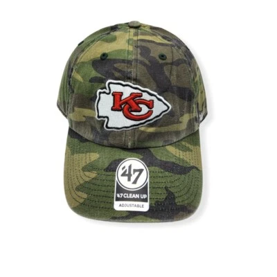 Boné pai alça ajustável camuflagem limpeza Kansas City Chiefs 47 - Imagem 1 de 4