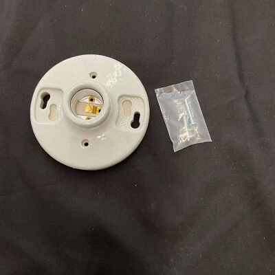 Satco Keyless Porcelain Lamp Holder 90-445 P9 - Image 1 of 4