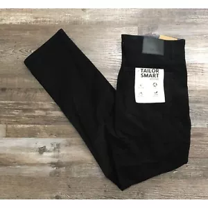 Tailor Vintage Mens 36x32 Black Canaan Slim Fit Corduroy Pants New w Tags - Picture 1 of 5