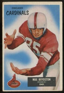 1955 Bowman #18 Max Boydston Chicago Cardinals - Rookie Card - Picture 1 of 2