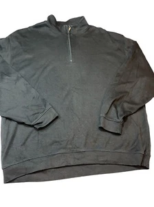 Scott Barber BLACK 1/4 Zip PIMA COTTON SWEATER Pullover Men Size 2XL SWEATSHIRT - Bild 1 von 13