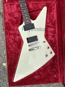'80s Explorer Electric Guitar White Upgrades Hetfield Tribute Customizable - Bild 1 von 3