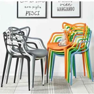 Set of 2/4/6 Master Style Cafe Bistro Kitchen Garden Patio Outdoor Dining Chairs - Picture 1 of 28