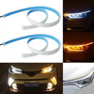 30cm 45cm 60cm LED Car Tailgate Tail Light Turn Signal Running Flow Strip Lamps - Picture 1 of 16