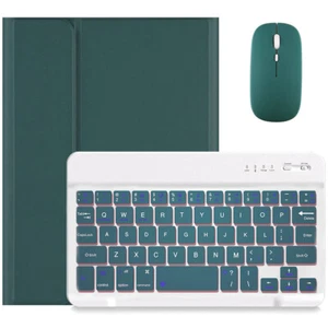 Bluetooth Keyboard Mouse Smart Case Cover For iPad Mini 1 2 3 4 5 6th Generation - Picture 1 of 31