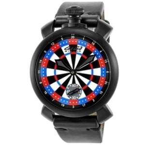 Gaga Milano 5012LV03 Tricolor Manuale Winding Leather Men's Watch + Free Post - Picture 1 of 4