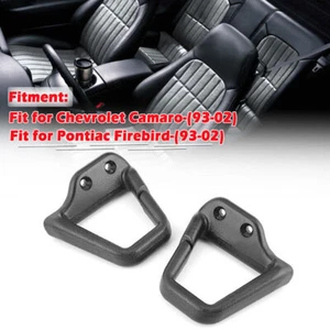 For 1993-02 Camaro Firebird Convertible Graphite Black Seat Belt Shoulder Guides - Bild 1 von 10