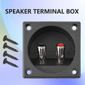 1Set Speaker Terminal Connector Terminal Box Push Spring Type 2 Binding Post - Picture 1 of 17