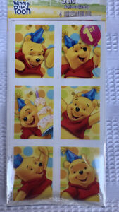 Winnie The Pooh 1st Birthday Stickers