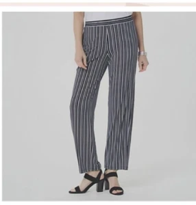 #785 Susan Graver Pantalones de punto líquido estampados regulares talla L - Imagen 1 de 1