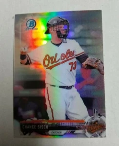 2017 Bowman CHROME mini CHANCE SISCO REFRACTOR Baseball card BALTIMORE ORIOLES - Picture 1 of 1