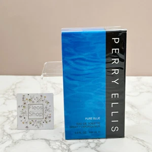 Perry Ellis Pure Blue Eau De Toilette 3.4 oz / 100ml - SEALED & 100%Authentic - Picture 1 of 4