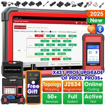 2025 LAUNCH X431 PRO 5 PAD V+ Car Diagnostic Scanner Tool Programming Key Coding - Image 1 of 4