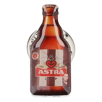 Astra Bier Anstecker Ansteck-Pin Button St. Pauli Flasche