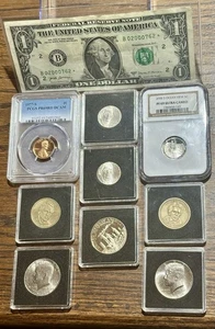 Starter US Coin Collection–Graded Slabs, Bullion, Star Note, Proofs & Low Mint🔥 - Picture 1 of 16