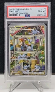 Pokemon Machoke 177/165 Scarlet & Violet 151 Illustration Rare English PSA 10 - Picture 1 of 2