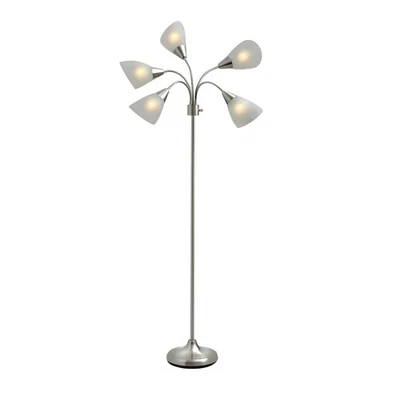 Floor Lamp with 5 Movable Shades & Adjustable Brightness – Perfect Lighting f... - Image 1 of 4