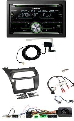 Pioneer CD USB Lenkrad Bluetooth 2DIN DAB Autoradio für Honda Civic 2006-2012 - Bild 1 von 4