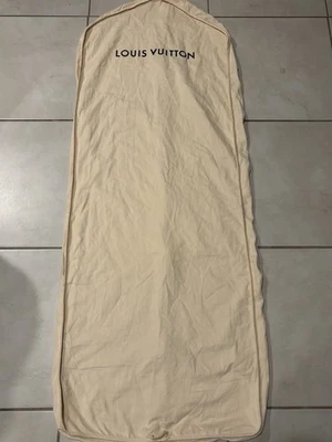 Authentic Louis Vuitton 60”x23” Foldable Travel Bag Beige Canvas Zip Garment Bag - Image 1 of 3